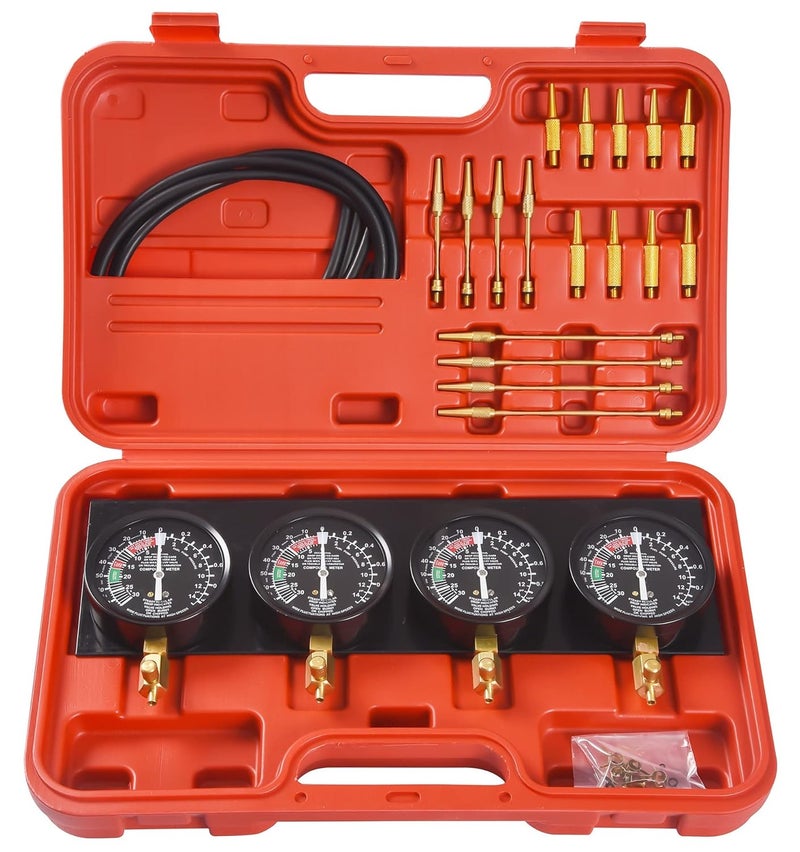 DHA Universal Fuel Vacuum Carburetor Synchronizer Synchronization Balancer Tool Kit 4 Cylinder Carb Sync Gauge Set Compatible with Motorcycle BMW Honda Yamaha Kawasaki Suzuki GS KZ XS CB 550 650 750 - Image 1